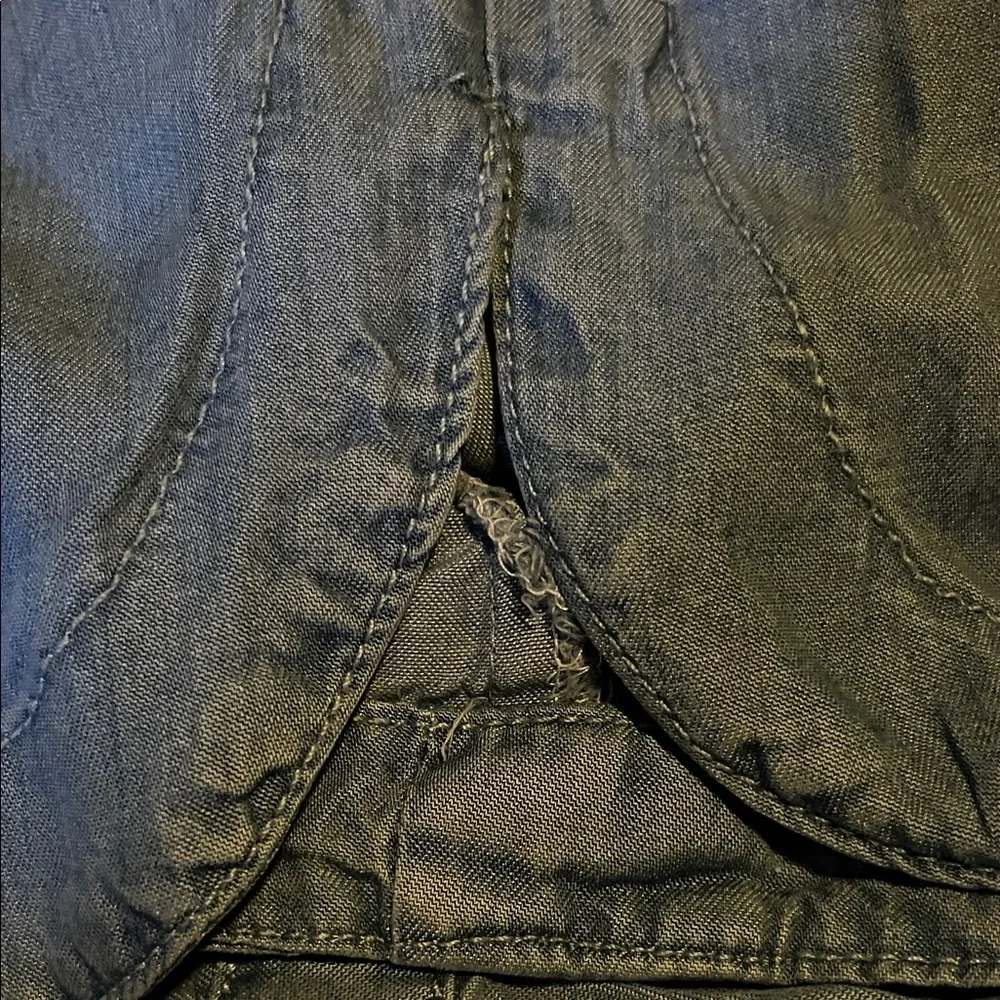 BlueVelvet Denim Button-Up Romper Small - Picture 8 of 10